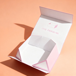 Tùy chỉnh quảng cáo tráng giấy gấp hộp từ mới lớn Tie Hộp Quà Tặng Bao bì với tái chế miếng bọt biển lót cho vớ - Product Image 3