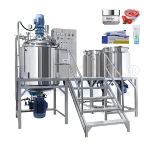 Fixed Heating Gel Ointment Body Lotion Cream Vacuum Homogenizing Mixing Making Machine Mixer