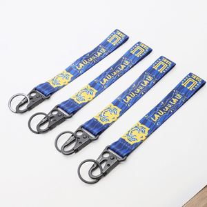 Custom Sublimation Print Team Mascot Logo Short Keychain Lanyard for Sports Clubs & Fan Merchandise - Product Image 1