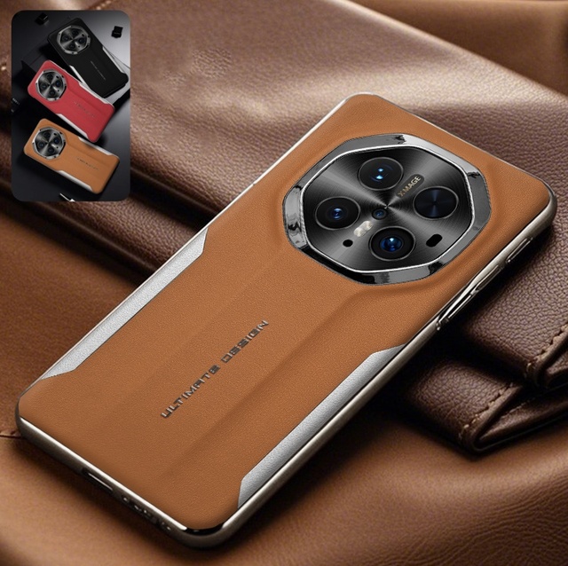 Business Vegan Leather Lens protection Back Case for Huawei Mate 70 60 RS / 70 60 Pro+ /  Pro / 70 60 Slim Plating Cover