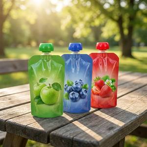 Bolsas con Boquilla Impresas Personalizadas, Envases Doypack para Líquidos, Aptas para Alimentos, Jugos, Bebidas, Salsas, Reutilizables, OEM, Bajo MOQ, Venta al Por Mayor - Product Image 3