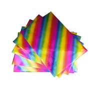Feuille de gaufrage à chaud A4 en PET, 50 feuilles, pour artisanat DIY, transfert par sublimation sur tasse, feuille holographique à chaud, design créatif