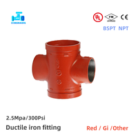 Offre Spéciale : Raccords rainurés en fonte ductile pour conduites de lutte contre l'incendie, croix, té, coude, joint d'expansion, compensateur