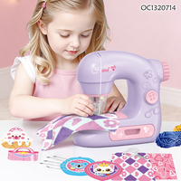 Jeux de tricot pour filles, fournitures d'activités DIY, mini machine à coudre électrique pour enfants, kits d'artisanat DIY, décorations faites à la main