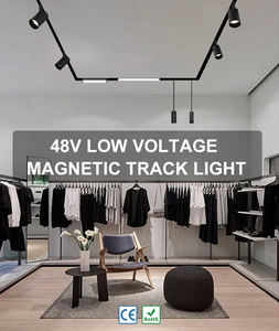 Moderne Einbau-Magnetische Schienenleuchte in Schwarz, 6W, CCT Optional, Abstrahlwinkel Lampe, Galerie-Spotlight - Product Image 2