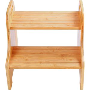 Creative and simple height-adjustable <b>stool</b>, stair step <b>stool</b>, footrest, washstand step <b>stool</b>, high kitchen solid wood footstool - Product Image 2