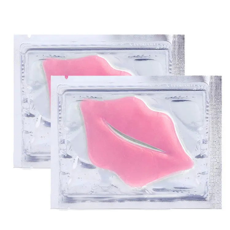 Groothandel Wit Roze Goud Lip Masker Private Label Hydrogel Hydraterende Plumpe Collageen Gel Lip Slaapmasker