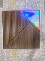 Panneaux muraux 3D en PVC effet miroir laser avec motif géométrique pour la décoration intérieure moderne de chambre, salon, hôtel, restaurant, bar, salon de beauté