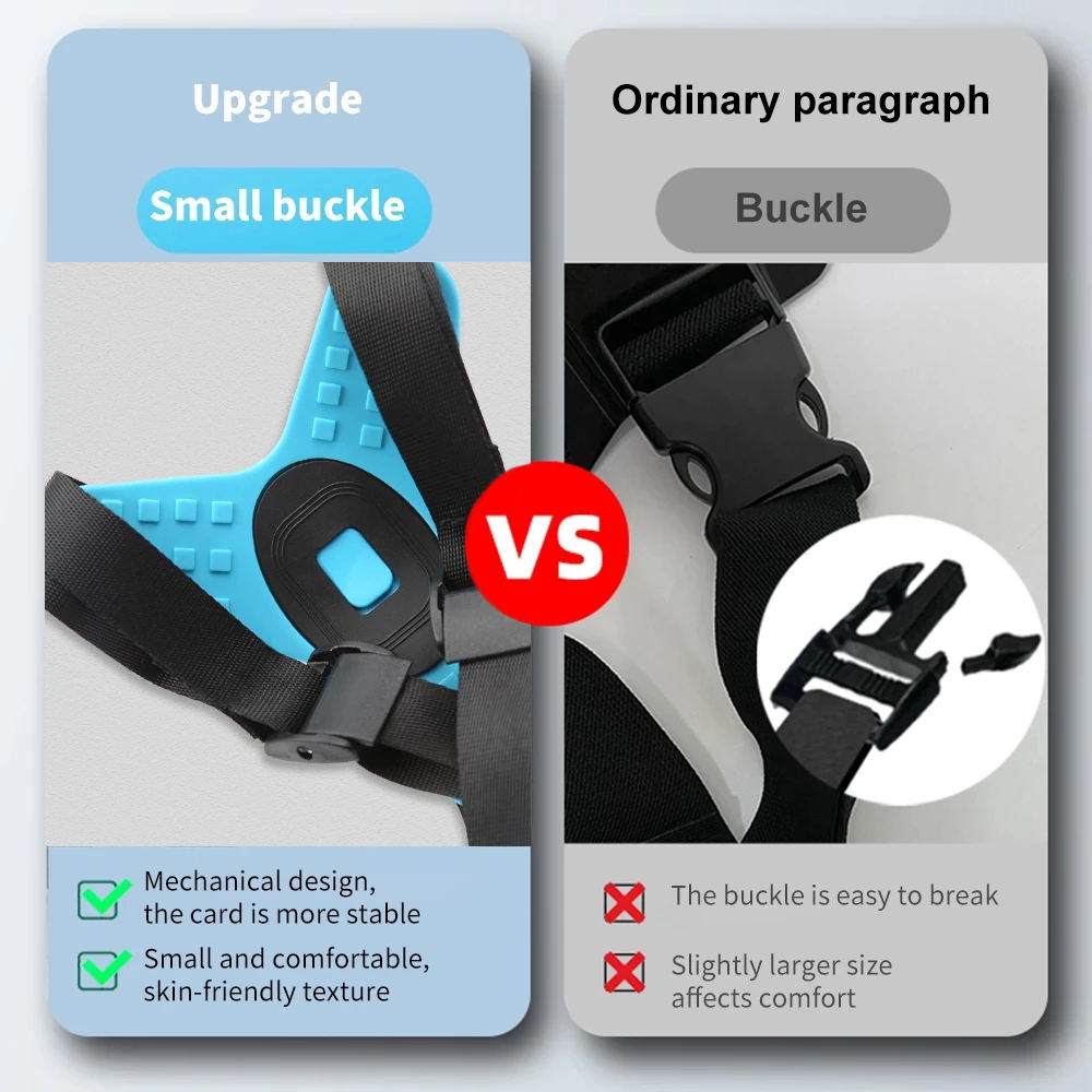 HONGDAK 5-in-1 Helmet Chin Strap Holder with Nylon Net Set for Gopro Accessories Phone Holder Action Sports Camera Accessory