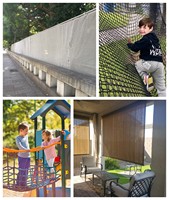 Fourniture d'usine Durable 170GSM Confidentialité Pare-Brise Clôture Grommeted Plain Style 170GSM Mesh Tarp pour Voitures