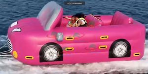 Bateau de <span class=keywords><strong>voiture</strong></span> flottant populaire personnalisé bateau à eau remorquable gonflable jeux d'eau gonflables - Product Image 5
