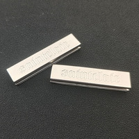 Logo personnalisé Rectangle Sangle avec clip d'extrémité de sangle T-shirt en métal Boucles de queue durables pour poche