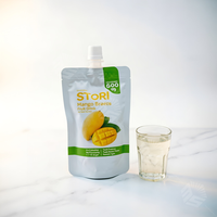 Sachets Doypack en PE recyclable avec bec verseur pour liquides potables transparents, eau, jus, boissons gazeuses, vin, bière, champagne, brandy - Vente en gros