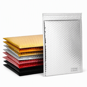 Enveloppes à bulles brillantes sur mesure en gros d'usine, sacs d'emballage colorés en feuille métallisée résistants à l'humidité pour l'e-commerce - Product Image 1