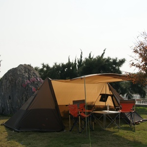 <span class=keywords><strong>Tente</strong></span> pyramidale renforcée à double tige de support, avec fenêtre en maille et aération au sol, pour <span class=keywords><strong>bivouac</strong></span>, équipement de protection et kit d'outils - Product Image 2