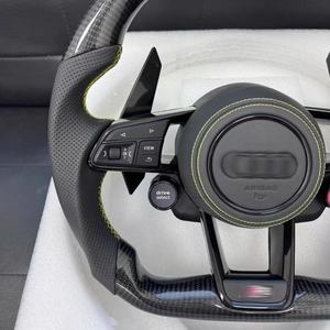 Volante de Fibra de Carbono Forjado a Medida con Cuero Específico para Autos Audi A4 A5 A6 A7 Q3 Q5 S3 45 <span class=keywords><strong>RS3</strong></span> RS4 RS5 B9 C7 C8 - Product Image 2