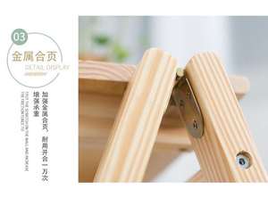 Escalera Telescópica Moderna para Adultos/Taburete con Escalones/Silla de Barra, Plegable de 3 Niveles, Portátil, de Madera, Antideslizante y Ligera - Product Image 4