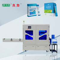 Machine d'emballage automatique à grande vitesse entièrement servo-assistée avec pulvérisateur de colle pour ligne de production alimentaire