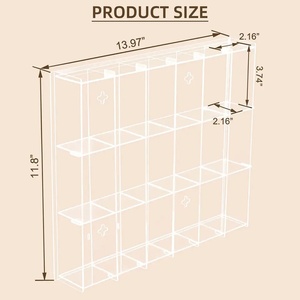 Hot Selling YAGELI YGL-0726-01 Transparent Acrylic Diecast Customizable Silk-<b>Screen</b> Printed <b>Car</b> Display Stand <b>Protector</b> Case for - Product Image 2