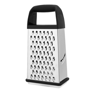 Rallador de Queso Profesional de Acero Inoxidable con Mango, Afilador de Cocina Manual con Contenedor, Rebanador de Verduras - Product Image 5