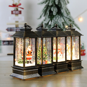 Light up Plastic <b>Lanterns</b> <b>Christmas</b> Decorations Santa Claus Snowman Elk for Parties Battery Powered - Product Image 4