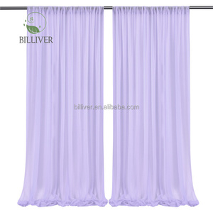 Tissu de rideau d'église en mousseline de soie drapé blanc pour la décoration de toile de fond de scène de cérémonie de <span class=keywords><strong>mariage</strong></span> de fête - Product Image 6