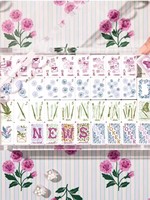 Ubin Mahjong Kupu-kupu Bunga Pink Grosir, Blok Permainan Mahjong Mini Custom yang Dipersonalisasi, Meja Mahjong Perjalanan Amerika yang Dicetak