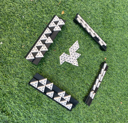 Educational Classic Acrylic Triangular Dominoes Games