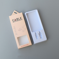 Boîte de câble de données de téléphone portable électronique grand public emballage en papier pour accessoires de câble de charge USB