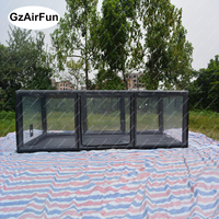 Tente de stationnement gonflable transparente avec logo personnalisé, garage gonflable robuste pour usage domestique et entreprises de location