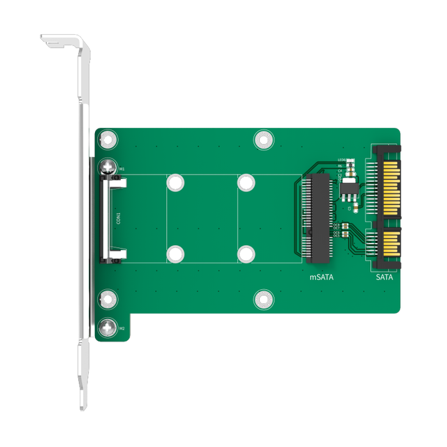 MAIWO SATA to MSATA SSD Card with Full Profile Bracket Design Adapter Card for Computer