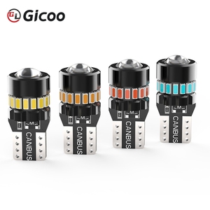 Bombillas LED GICOO T10 Súper Brillantes W5W WY5W 3014 SMD 1000Lm Canbus, Luces de Estacionamiento para Auto, Lámpara de Techo Blanca, Roja y Amarilla - Product Image 3