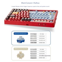 Clavier mécanique sans fil HEXGEARS Y9 99 touches, tri-mode BT, interrupteurs silencieux Kailh, entièrement en aluminium, joint d'étanchéité, RGB, 5800 mAh, échange à chaud