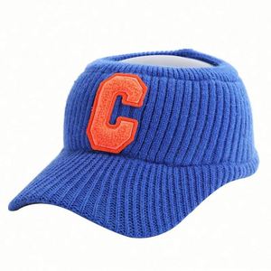 Gorro Cálido y Económico para Deportes de Invierno, Visera con Letra C, Gorro de Felpa Tejido para Deportes al Aire Libre para Mujer - Product Image 5