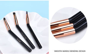 Appareil coudé pour eye-liner de haute qualité, brosse <span class=keywords><strong>à</strong></span> sourcils et <span class=keywords><strong>à</strong></span> angle fin, Logo personnalisé, 3 pièces - Product Image 3