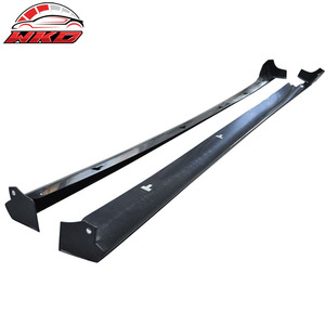เหมาะสำหรับมาสด้า 3 4 ปี 2014-2018 สเกิร์ตข้างทรง MZ สีดำดิบ - Product Image 1