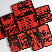 Ensemble de soins des ongles en acier inoxydable 7/8/10/11/12/15/16/18 pièces, coupe-ongles pour les orteils, outil de toilettage, kit de pédicure, coupe-ongles pour les orteils, ensemble de manucure