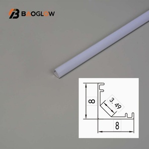 New Customized 45° Oblique Beam Degree <b>Corner</b> Angle Led Profile Aluminum Profile <b>Wall</b> Ceiling <b>Corner</b> Led Strip <b>Light</b> V-type - Product Image 3