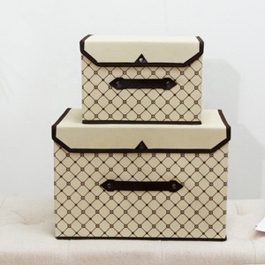 Giá Rẻ Nhất Lớn Đóng Mở Lưu Trữ Hộp Nắp Vải Quần Áo Kệ Giỏ Thùng Hộp Cho Quần Áo Bộ Đồ Giường Tủ Quần Áo Tổ Chức Lưu Trữ - Product Image 1