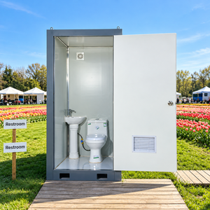 Cabina de Baño Portátil de Lujo para Acampar Etodevice con Inodoro y Lavabo, Baño Exterior - Product Image 1