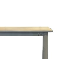 Table en bois moderne avec pieds en métal, simple, pour bibliothèque scolaire, lecture, bureau d'ordinateur