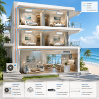 Sistema de Bomba de Calor Mini VRF Midea AtomB 60kBtu con Inversor DC R410A y Descongelación Anticorrosión Mejorada para Edificios Costeros