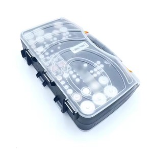 Organizador de Baterías de Plástico Resistente y Moderno con Probador, Caja de Almacenamiento de Gran Capacidad para Pilas AA, AAA, C y D - Product Image 1