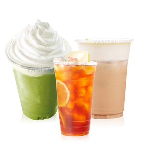 Suministro de contemporáneo beber batido hielo Crema para <span class=keywords><strong>mascotas</strong></span> inyectar de plástico taza con tapa - Product Image 6