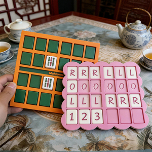 Tavola di Pratica per Mahjong Stampata in 3D, Vassoio per l'Ordinamento delle Tessere Numerate LR, Piastra di Posizionamento per l'Allenamento dei Principianti - Product Image 6