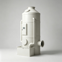 Épurateur de fumées acides à tour de pulvérisation verticale à couches filtrantes pour gaz résiduels acides/alcalins