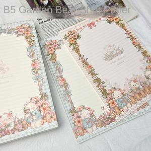 สมุดโน้ตน่ารักลายการ์ตูนหมีสวนใหม่ B5ins คุณภาพสูง สำหรับนักเรียน ผลิตในประเทศจีน - Product Image 1