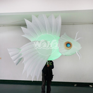 <span class=keywords><strong>Waha</strong></span> Lifting Mascota Animal de Dibujos Animados Inflable con Luz LED de Pez, 8-10 pies, Decoración Inflable de Oxford/PVC para Uso Comercial en Carnavales - Product Image 1