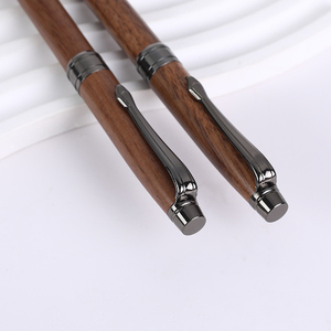 <strong>Fancy</strong> Streamline Walnut Wood Automatic <strong>Pencils</strong> Engraved Logo Wooden Twist Mechanical <strong>Pencil</strong> 1.0mm for Students Drawing - Product Image 2