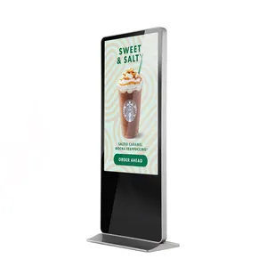 Smart Kiosk touch screen 43 49 inch All In One PC remote operate Display Vertical Floor Standing Android Media Player